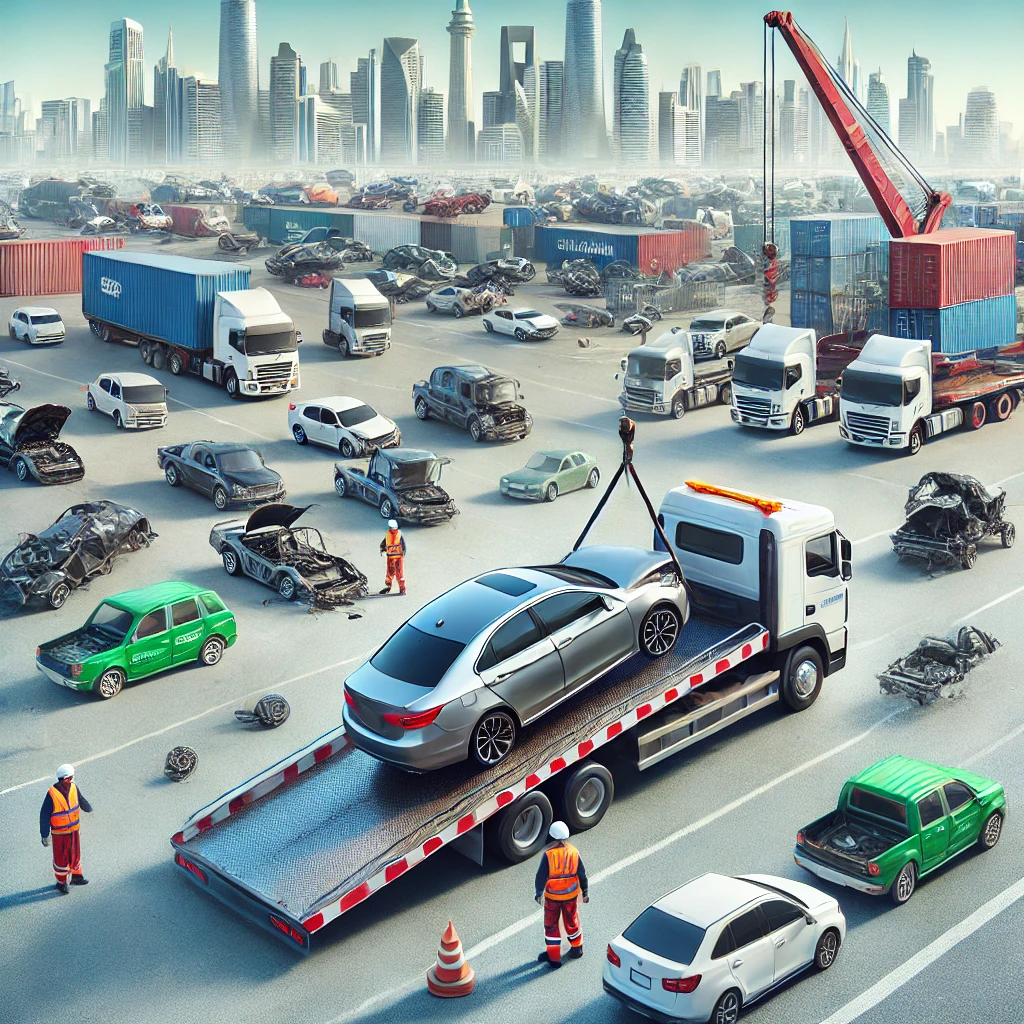 ساحة تشليح صناعية - شراء سيارات سكراب جدة